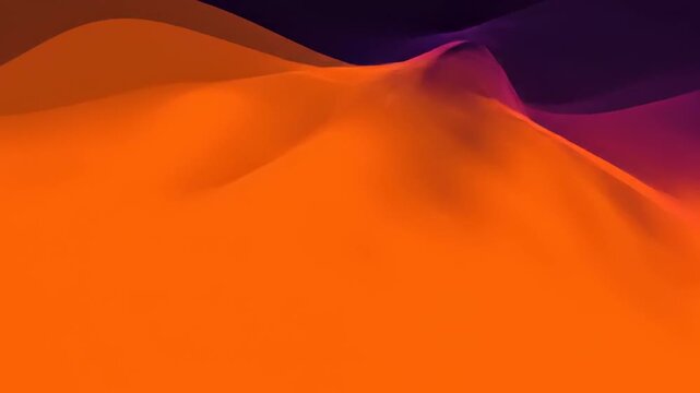 Vibrant orange and purple gradient background. Biodegradable material creative motion graphic animation video. latest creative trending background video. 