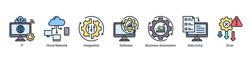 Smart Operations banner showcasing integrated IT systems, cloud solutions, and automated data handling