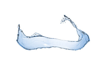 Water Splash With Droplets on Transparency Background. PNG File, Ready to use