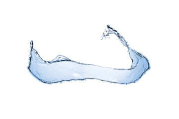 Water Splash With Droplets on Transparency Background. PNG File, Ready to use