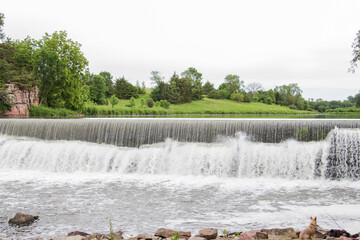 small dam at Split Rock Park in Garretson, South Dakota