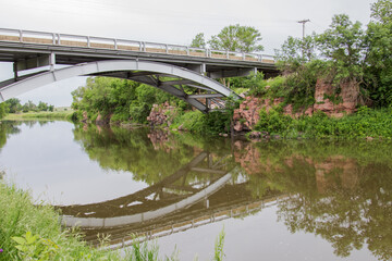 bridge over Split Rock Creek, Garretson, South Dakota,