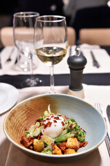 Cialedda materana is typical food Basilicata Matera in italy