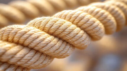 Thick rope texture detail.