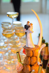 Naklejka premium Champagne, cocktail, traiteur de mariage