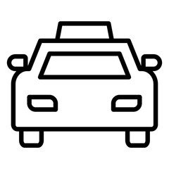 Obraz premium Taxi Outline Icon