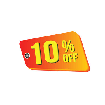 discount label isolated on white, Discount Sale Sticker, Vector Tag, Sale Vector Tag