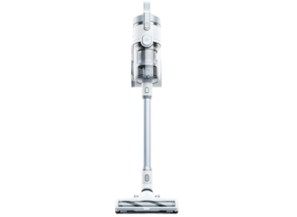 Cordless stick vacuum cleaner isolated on transparent background