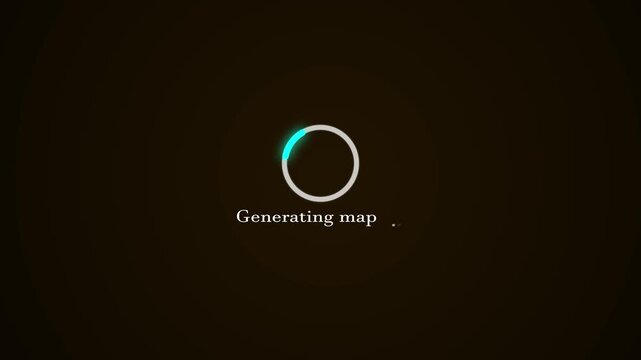 Generating map loading screen animation with circular progress bar