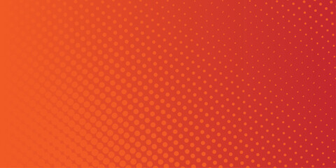 Fototapeta premium Grunge halftone background. Halftone dots vector texture. Dots halftone orange color pattern gradient texture with technology digital background. vector illustration .