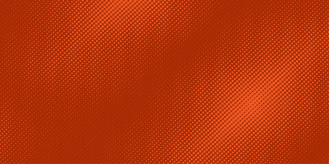 Obraz premium Grunge halftone background. Halftone dots vector texture. Dots halftone orange color pattern gradient texture with technology digital background. vector illustration .