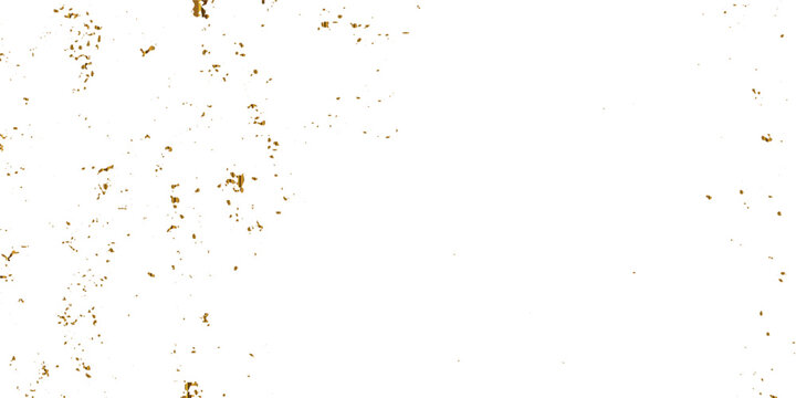 Elegant airy white surface with delicate brown paint dust, vintage grainy orange texture, and cascading golden confetti shimmer, forming a celebratory abstract tinsel-styled backdrop