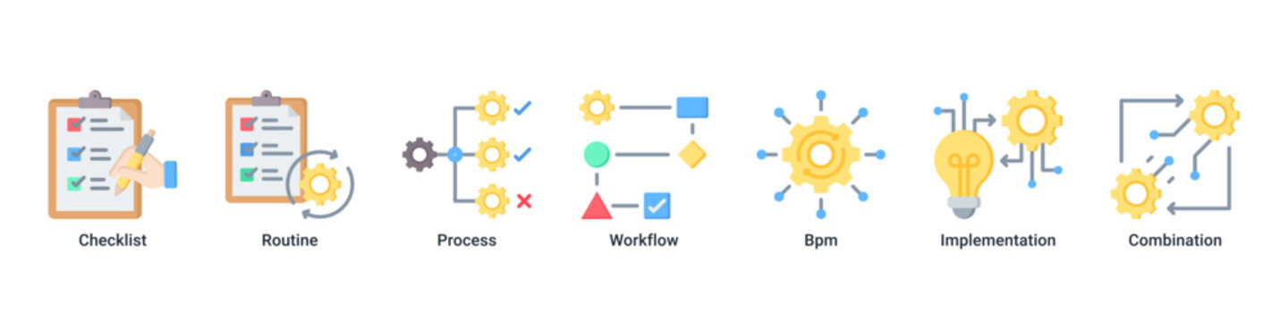 Workflow Control banner highlighting structured processes, routine management, and effective implementation flow