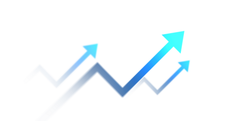 Transparent or png stock market investment trading graph growth.Trade business analytics graph and financial chart.	
