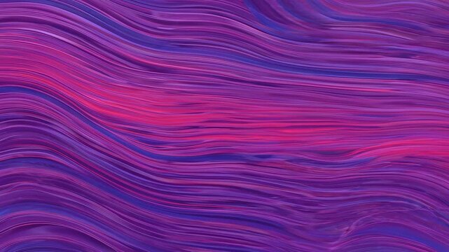 Animating purple-pink ribbon bands moving on digital canvas with frames advancing, creating flow