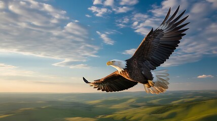 Obraz premium bald eagle in flight