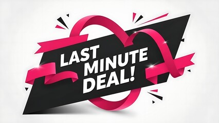 Eye-catching 'Last Minute Deal' promotional banner for urgent sales and limited-time offers, designed to capture customer attention and drive immediate action for special discounts