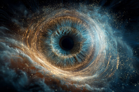Cosmic eye symbolizing universal observation and consciousness