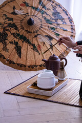 tea ceremony on the table