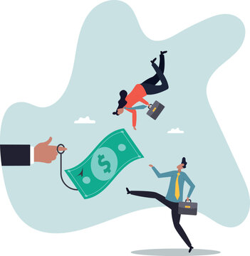 Fraud money, scam investment or ponzi scheme, financial crime, cheating or bait for illegal investing.business concept.about a man and his life.
