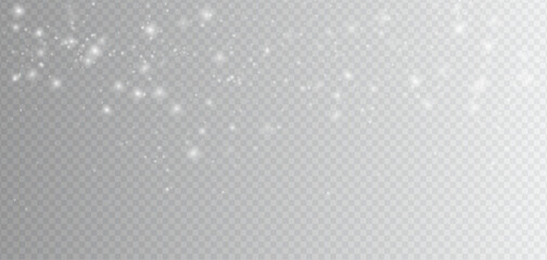 Icy Snowflake Crystal Winter Frame with Frost Texture and Transparent Snowflake Border for Holiday and Christmas Design, Snowflake Transparent background