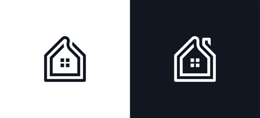 Real Estate Home icon logo sign symbol design vector illustration template