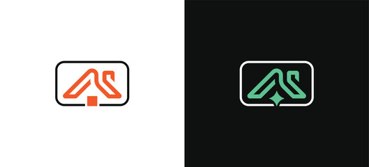 Home Roof logo design. Real estate House icon sign symbol vector illustration template