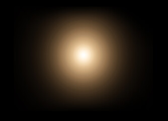 Bright light in dark space