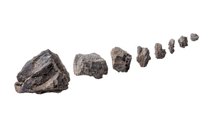 Stone Size Progression from Small to Large