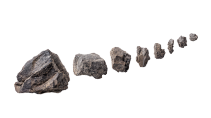 Stone Size Progression from Small to Large