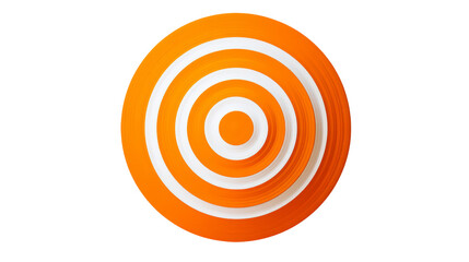 Red and Orange Concentric Circle Target Symbol