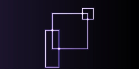 Abstract design featuring rich purple hues and elegant purple lines. Vibrant Abstract Geometric Composition in Pink and Purple Gradients. Vector Modern Abstract Squares Background.