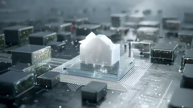 Medium shot of cloudbased quantum computing platform demonstrating seamless integration for accelerating tax audit workflows.