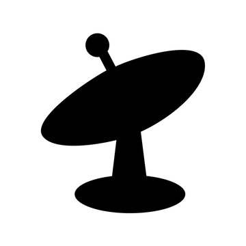 Satellite Dish Silhouette Vector Image