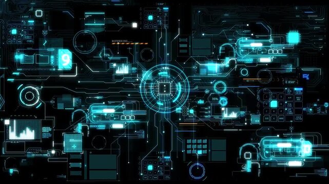 Revolutionary Processor Technology Display Lightning-Fast Data Transfer, 3D Microchip Mapping, and Futuristic Computing Power.