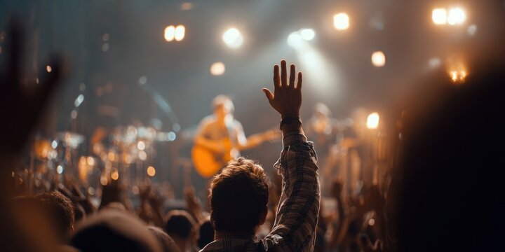 Captivating Concert Crowd - A Night of Music and Energy.