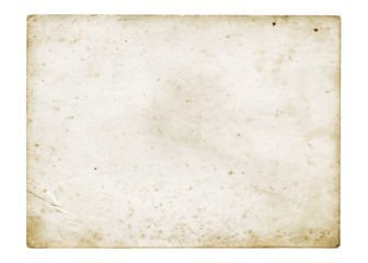 Retro vignette photo paper texture isolated. Aged and yellowed postcard with worn texture and subtle stains.