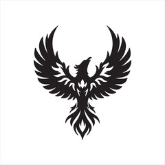 Obraz premium Stylized Phoenix Silhouette