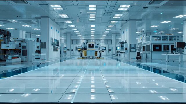 Semiconductor cleanroom with advanced lithography equipment moving forward