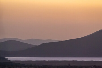 fog over the mountains