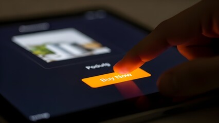 Mobile payment at checkout process on smartphone screen