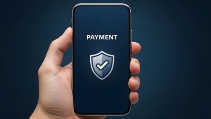 Secure mobile payment at checkout with smartphone