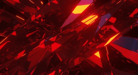 Abstract Red Geometric Background Design
