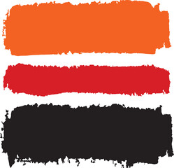 colorful brush strokes on white background