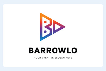 B Letter Logo Design Template