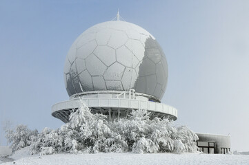 Die ehemalige Radarkuppel auf der Wasserkuppe