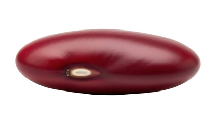 Shiny red kidney bean isolated PNG on transparent background, nutritious legume for healthy eating...