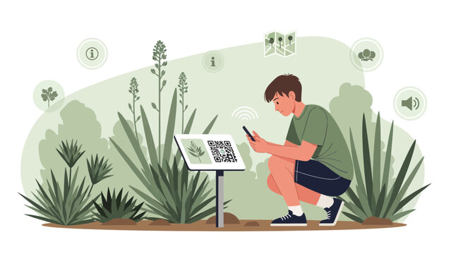 Exploring Nature Using Technology for Scanning Qr Code for Information