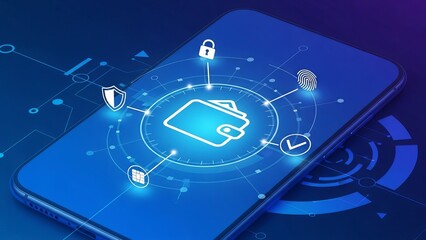 Global digital communication technology concept featuring a mobile phone with a world map and social network icons for business internet data connection