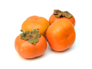 Persimmon fruit isolated in white background